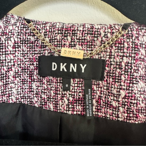 DKNY Tweed Blazer Pink Purple | SZ 8 - Picture 3 of 9